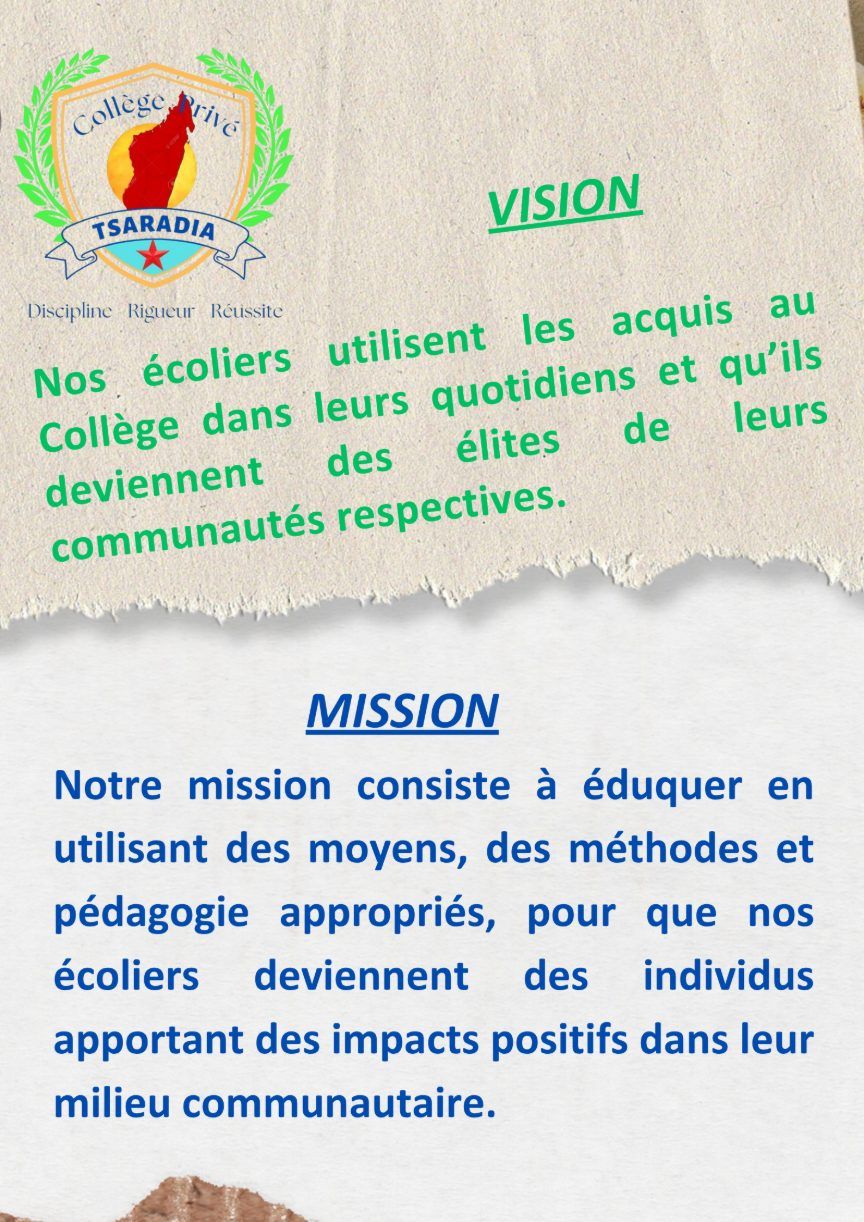 Visite de Ms Miora Tantely au Collège TSARADIA