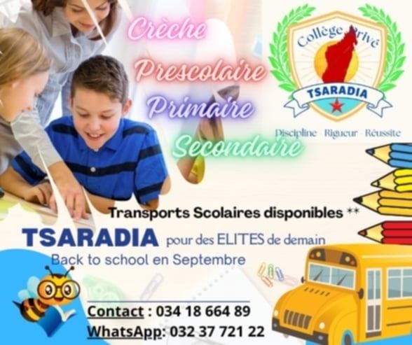 Rentrée scolaire au Collège Tsaradia